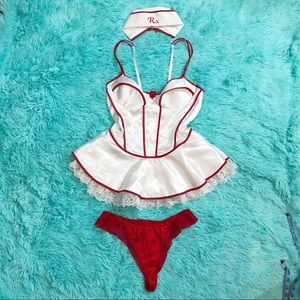 RARE Fredericks of Hollywood lingerie sexy nurse L